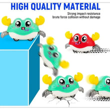 Load image into Gallery viewer, Interactive Crawling Crab Toy - Double Return Force & Bubble Simulation | Fun Baby Sensory Toy for Toddlers