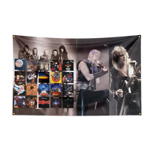 Load image into Gallery viewer, 3x5 Ft J-Judas P-Priest Heavy Rock Band Flag Polyester Digital Printing Banner for Bedroom Wall Art Out Door Tapestry Decoration