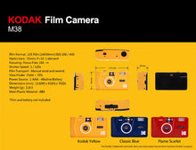 Load image into Gallery viewer, Original Kodak Film 35mm Camera with Flash Wind and Rewind Non-Disposable Retro Roll Cameras M35 M38 Manual Reusable Mini Gift