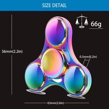 Load image into Gallery viewer, Stainless Steel Fidget Spinner – High-Speed Precision Metal Hand Spinner | 3+ Minute Spin Time for EDC, ADHD & Anxiety Relief