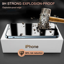 Load image into Gallery viewer, 200D Anti Glare Tempered Glass For iPhone 13 12 11 14 Pro Max Mini Privacy Screen Protector iPhone 14 7 8 Plus XR X Screen Glass Anti Spy Tempered Glass Screen Protector Full Coverage