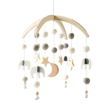 Load image into Gallery viewer, Wooden Baby Rattle Crib Mobile Holder for Newborns