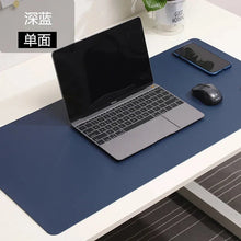 Load image into Gallery viewer, Large White PU Leather Mouse Pad – Waterproof Non-Slip Gaming Desk Mat for Keyboard & Computer Setup