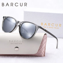 Load image into Gallery viewer, BARCUR Pink Fashion Round Sunglasses for Women – Polarized Comfortable UV400 Mirror Lense Lightweight PC Frame for Summer Travel Vacation & Holiday – Trendy Girls’ Gift Idea with Sweet Style