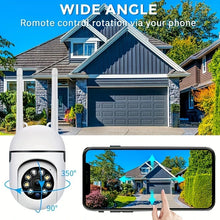 Load image into Gallery viewer, Ease Life APP Wireless 1080P HD Indoor/Outdoor WiFi Security Camera, Color Night Vision, 2-Way Audio, 360° Black Y108