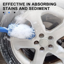 Load image into Gallery viewer, SEAMETAL Car Wheel Tire Rim Cleaning Brush Portable Plush Car Wheel Hub Brush Washing Tool Car Detailing Care Dust Removal Brush