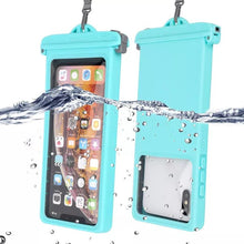 Load image into Gallery viewer, Gray Drop Resistant Waterproof Bag For Mobile Phones Under 6.9 Inches Plastic Mobile Phone Waterproof Case Diving Seal Phone Case Waterproof Pouch Phone Underwater Case 35m