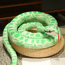 Load image into Gallery viewer, Artificial Python Plush Toy – Long Snake Soft Plush Home Decor
