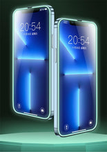 Load image into Gallery viewer, 2Pcs Luminous Protective Glass For iPhone 14 13 12 11 Pro Max X XR XS Screen Protector For 7 8 6 Plus SE3 Glowing Tempered Glass Luminous Glowing Tempered Glass Screen Protector for iPhone