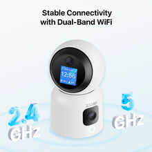 Load image into Gallery viewer, ZOSI 360° Smart Home Security Camera PTZ Auto Tracking Baby Monitor AI Panoramic HD Night Vision Indoor WiFi Surveillance Camera