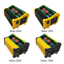 Load image into Gallery viewer, 4000W Vehicle Smart Inverter Dual LCD Display 12V To 220V/110V Intelligent Power Inverter Digital Power Inverter for RV Caravan