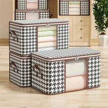 Load image into Gallery viewer, Large Clear Foldable Storage Box β Zippered Clothes Organizer with Handles