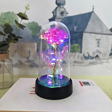 Load image into Gallery viewer, Artificial Rose Flowers Valentines Day Gift for Girlfriend Eternal Rose LED Light Foil Flower Wedding Decor Christmas Gifts