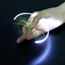Load image into Gallery viewer, LED Gyro Spinner Pen – Multifunctional Metal Fidget Ballpoint Pen with Light | Stress Relief Spinning Pen for Writing, Focus & Gifts