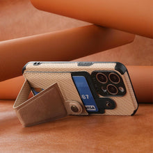 Load image into Gallery viewer, Men Green Wallet Flip Card Holder Phone Case For Iphone 13 12 Mini 14 11 Pro Xs Max Xr X Luxurious Leather Cover Mobile Phone Case With Card Compartment And Kickstand Elegant Iphone Magnetic Case
