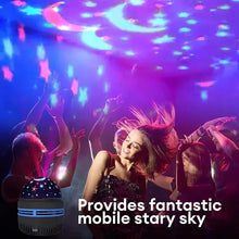 Load image into Gallery viewer, LED Starry Sky Projector Lamp – USB Rotating Night Light