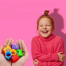 Load image into Gallery viewer, 12PCS Smiling Face Rainbow Spring Toys – Mini Magic Coil Fidgets for Kids | Stress Relief Party Favors in Random Colors