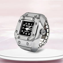 Load image into Gallery viewer, RetroGem Jewelry Y2k Finger Watch Rings for Women Men Stretchy Roman Quartz Mini Elastic Vintage Exquisite Watch Ring Punk Gift
