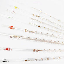 Load image into Gallery viewer, 5Pcs/Lot 0.1ml To 50ml Glass Graduated Pipette With Color Mark, All Size Available Glass Dropper Pipet Tube Transfer Pipette
