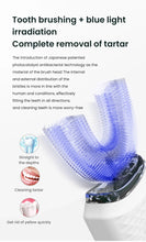 Load image into Gallery viewer, Electric U-Shaped Toothbrush for Adults - Soft-Bristles Teeth Whitening Kit, Oral Care with Auto-Timing & 360° Gum Protection