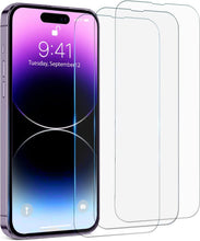 Load image into Gallery viewer, HD Clear Scratch Resistant Anti-Fingerprint Tempered Glass Film Full Screen Coverage Protector For Iphone 14 Pro Max Front Back Screen Protector HD Clarity Anti-Fingerprint Scratch Tempered Glass For Iphone 13