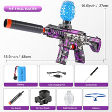 Load image into Gallery viewer, M416 Electric Ball Blaster Toy Gun – High-Speed Rechargeable Toy with Metallic Finish, Perfect Holiday Gift (Bullets Excluded)