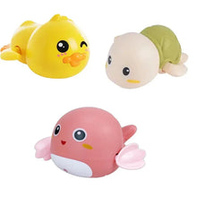 Load image into Gallery viewer, Baby bath toys for children water play small yellow duck swimming baby kids play with water duckling small turtle boys and girls