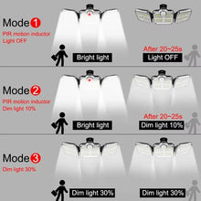 Load image into Gallery viewer, 122/333 LED Solar Motion Sensor Lights – IP65 Waterproof Outdoor Wall Lamp with 3 Modes for Garage, Yard & Corridor