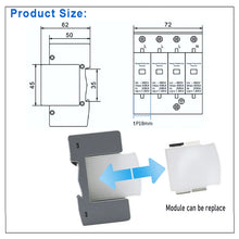 Load image into Gallery viewer, AC SPD Surge Protection 2P 3P 4P 10〜20KA/20〜40KA /30KA〜60KA House Lightning Protector Low-Voltage Arrester Protective Device