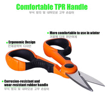 Load image into Gallery viewer, Fishing Scissors Stainless Steel Precision Fishing Line Cutter Non-slip Handle Protective Sleeve Woven Fishing Line Scissors
