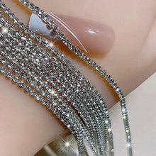 Load image into Gallery viewer, 100/50cm Luxury Crystal Chain Nail Charms - 1.5/2mm Clear & AB Diamond Nail Art Decoration