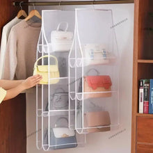 Load image into Gallery viewer, Hanging Closet Organizer Bag - Eco-Friendly 3D Transparent Storage for Tote Bags & Purses