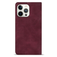 Load image into Gallery viewer, Wallet Skin Friendly Magnetic Flip With Card Slot Leather Case For iPhone 14 Pro Max 13 12 11 SE X XR XS Max Popular PU Leather Impact Resistant Built-In Magnet Card Holder Pockets Stand Function