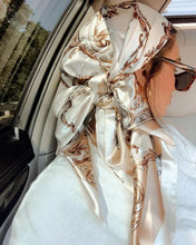Load image into Gallery viewer, Satin Square Scarf β Elegant 2025 Print Hijab, Shawl & Hair Wrap