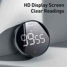 Load image into Gallery viewer, Baseus Magnetic Countdown Alarm Clock Kitchen Timer Manual Digital Timer Stand Desk Clock Cooking Timer Shower Study Stopwatch