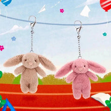 Load image into Gallery viewer, Cute Cartoon Rabbit Plush Keychain – Pompom Bag & Phone Pendant