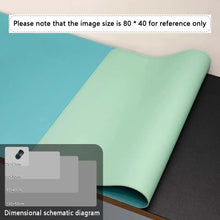 Load image into Gallery viewer, Large PU Leather Office Desk Mat – Waterproof Dual-Tone Mouse Pad & Keyboard Desk Protector for Home or Office