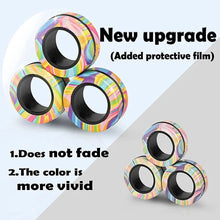 Load image into Gallery viewer, Magnetic Spinner Rings Fidget Toy Set – 3PCS Anti-Stress Magnetic Rings for Anxiety Relief and Focus
