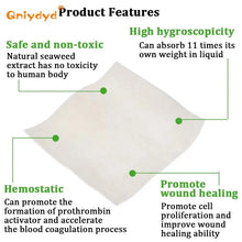 Load image into Gallery viewer, 1Pc Alginate Medical Dressing Wound Dressing Sterile Hemostatic Thin Healing Pad Hydrocolloid Adhesive Patch