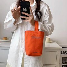 Load image into Gallery viewer, Casual Handbags Canvas Shoulder Crossbody Bags Large Capacity Shopper Bag Letters Shoulder Crossbody Bags Purse