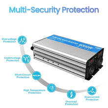 Load image into Gallery viewer, HOULI current inverter converter 12v to 220v convertidor de corriente coche 2000W 3000W 4000W 5000W 6000W european plug 50hz