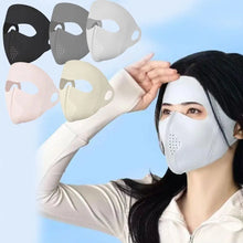 Load image into Gallery viewer, Full Face Sun Protection Mask - Men & Women's Cooling Ice Silk Riding Mask Veil For Beach, Running & Summer Outdoor Activities