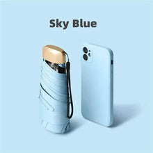 Load image into Gallery viewer, Mini Sun Umbrella – Pocket Folding Rain & UV Protection Parasol