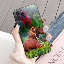 Load image into Gallery viewer, Animal Steed Horse Phone Case For Iphone 14 11 12 13 Mini Pro Xs Max Cover 6 7 8 Plus X Xr Se 2020 Cool Animal Horse Case For Iphone