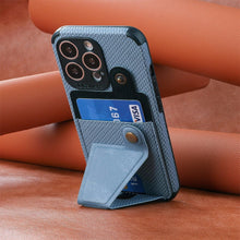 Load image into Gallery viewer, Men Green Wallet Flip Card Holder Phone Case For Iphone 13 12 Mini 14 11 Pro Xs Max Xr X Luxurious Leather Cover Mobile Phone Case With Card Compartment And Kickstand Elegant Iphone Magnetic Case
