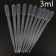Load image into Gallery viewer, Laboratory Pipette 0.2ml/0.5ml/1ml/2ml/3ml/3ml-L/5ml/10ml Plastic Disposable Graduated Container Liquid Dropper Equipment Straw