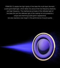 Load image into Gallery viewer, INAWAKEN DAWN Ms Purple-Gold Diaphragm Dynamic Driver IEM Headphones with OFC Shielded Cable for Audiophiles Musicians