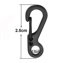 Load image into Gallery viewer, 10Pcs Mini SF Spring Backpack Clasps Climbing Carabiners EDC Keychain Camping Bottle Hooks Paracord Tactical Survival Gear