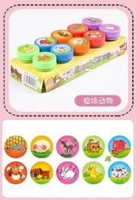 Load image into Gallery viewer, 10pcs Assorted Self-Inking Stamps for Kids - DIY Craft & Scrapbooking