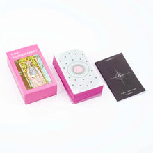 Load image into Gallery viewer, Pink Border Tarot Card Deck – 78pcs English Divination Guidebook